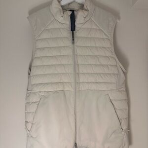 Mens Lululemon White/Cream Puffer Vest